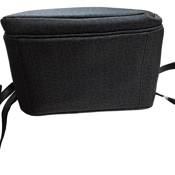 Guess Charcoal/Brown Monogram Backpack Adjustable Shoukder Straps - Picture 10 of 11